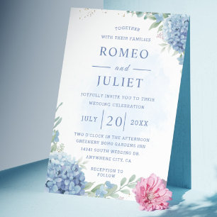 Summer Garden Floral Wedding Invitation