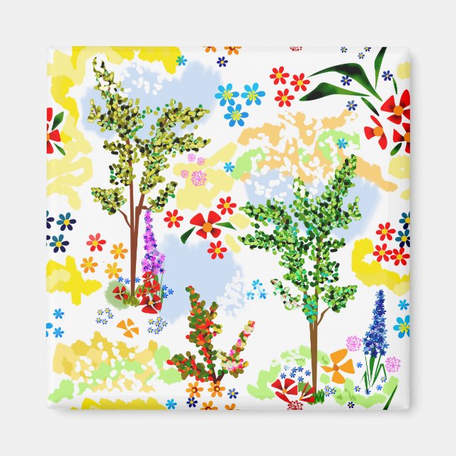 Summer garden magnet (Front)