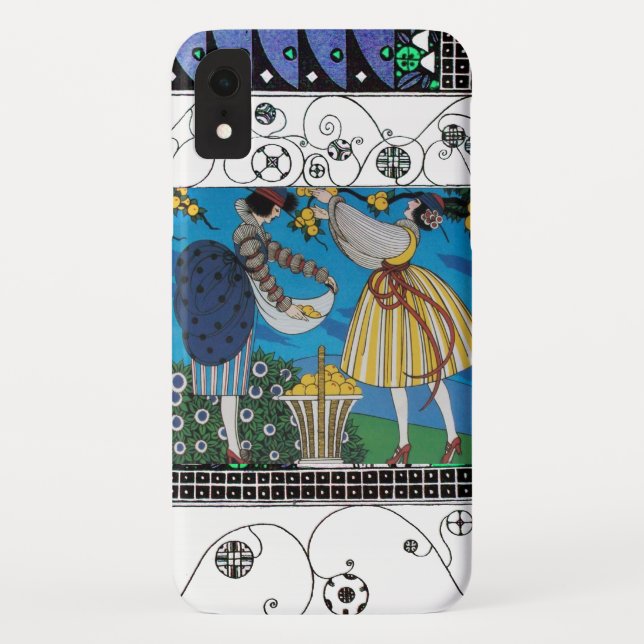 SUMMER GARDEN ,SWIRLS ,ART DECO BEUTY FASHION Case-Mate iPhone CASE (Back)