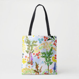 Summer garden tote bag