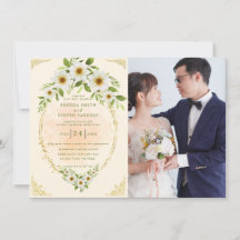 Summer Garden Watercolor Floral Wedding