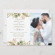 Summer Garden Watercolor Floral Wedding
