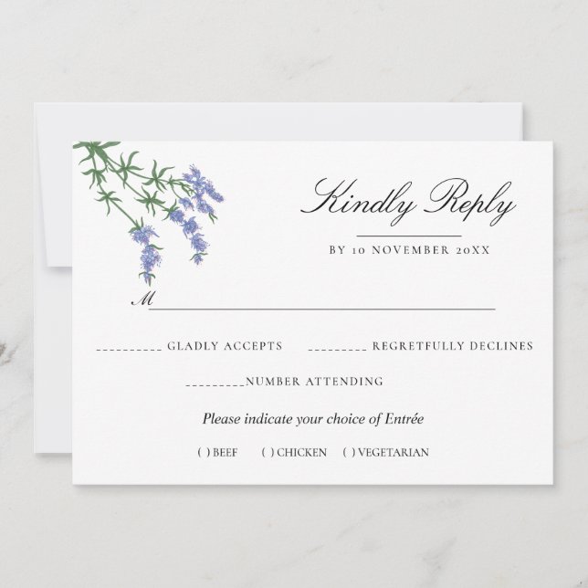 Summer Garden Watercolor Floral Wedding Invitation (Front)