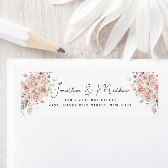 Summer Garden Watercolour Floral Wedding (Insitu)