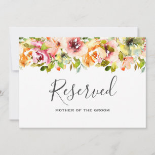 Summer Garden Watercolour Floral Wedding Invitation
