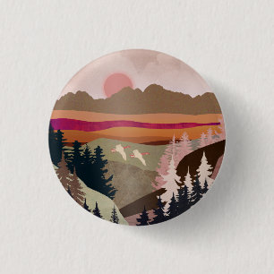 Summer Geese 1 Inch Round Button