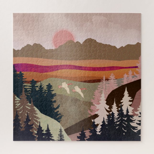 Summer Geese Jigsaw Puzzle (Vertical)