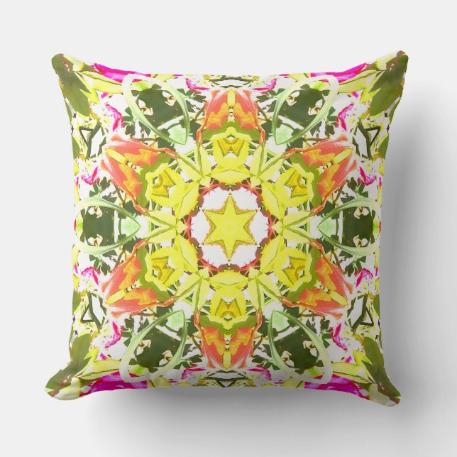 Summer Gem Throw Pillow (Front)