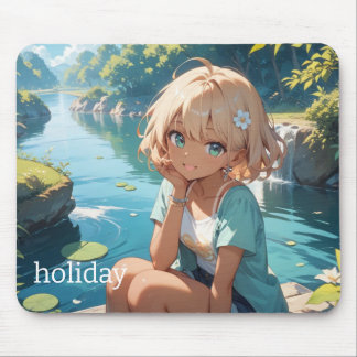 summer Girl Mouse Pad