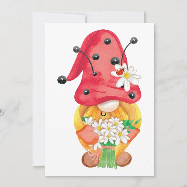 summer gnome 1 holiday card (Front)