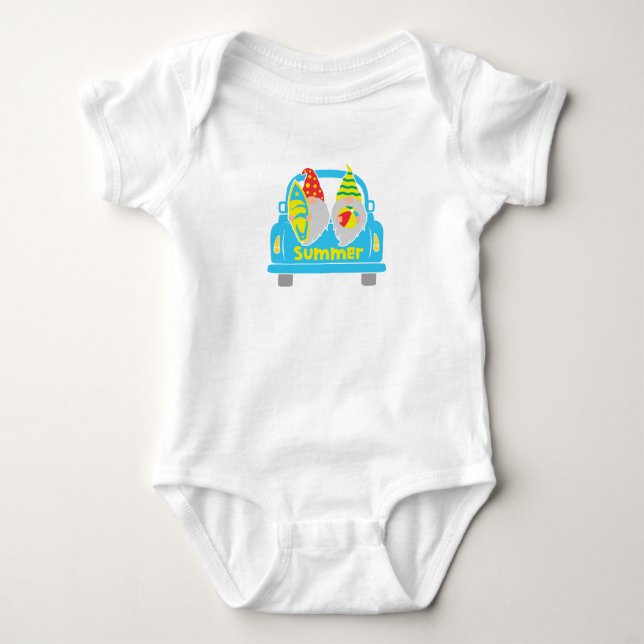 Summer Gnome Baby Bodysuit (Front)