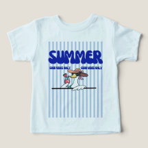 Summer Good Vibes Only Goose Stripe Art