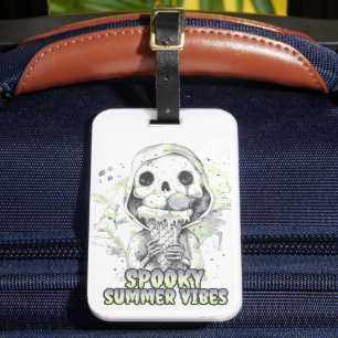Summer goth Spooky Summer Vibes  Luggage Tag