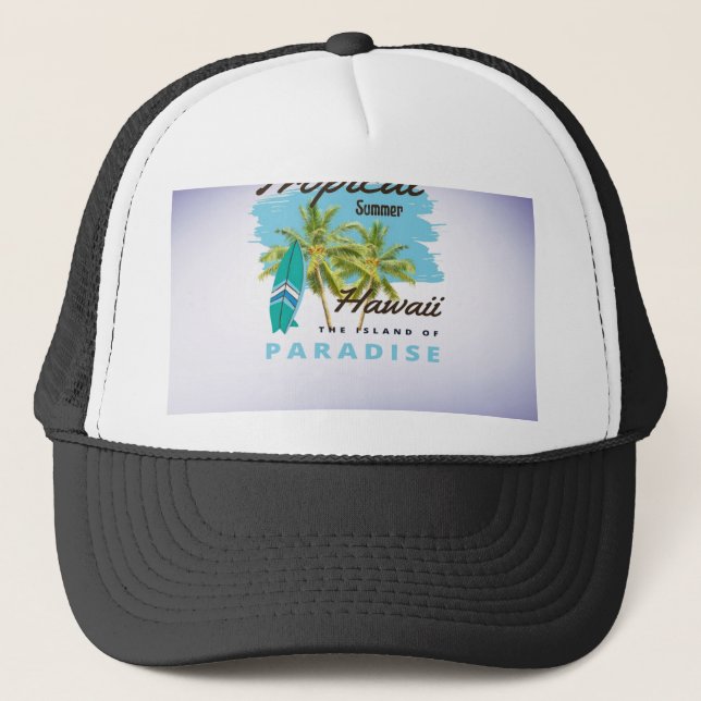 summer gradientcolors trucker hat (Front)
