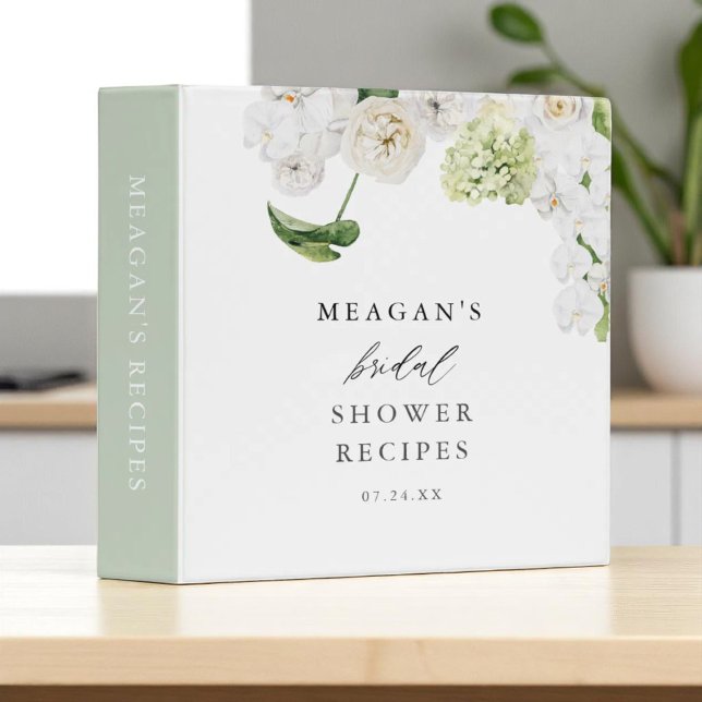 Summer Greenery Bridal Shower Recipe Binder (Creator Uploaded)