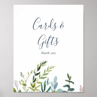 Summer Greenery Cards and Gifts Sign