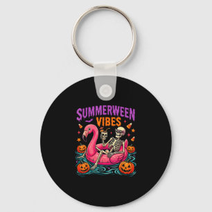 Summer halloween skeleton costume spooky keychain