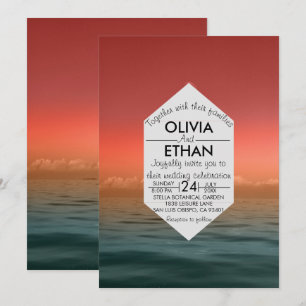 Summer hawaii sea naval Wedding Invitation