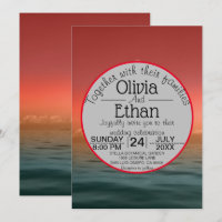 Summer hawaii sea naval Wedding Invitation