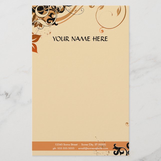 summer hi-fi stationery (Front)