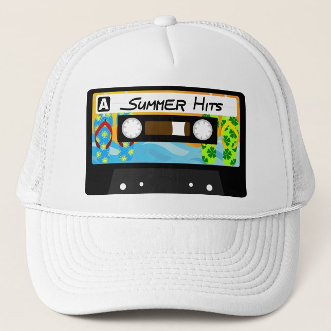 Summer Hits Tape Trucker Hat (Front)