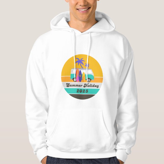 Summer Holiday 2025, vacation, trip Hoodie (Front)