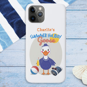 Summer Holiday Goose Fun Retro Personalized iPhone 11 Pro Case