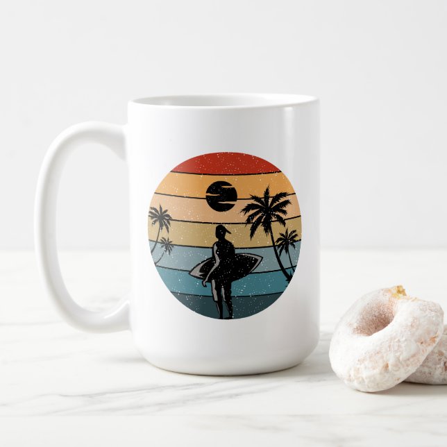 Summer Holiday Theme Coffee Mug (With Donut)