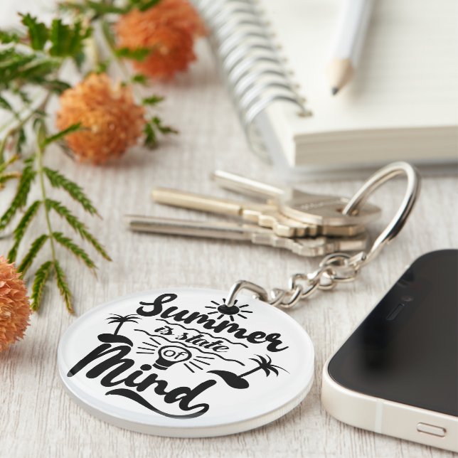 Summer Holiday Theme Keychain (Front Right)