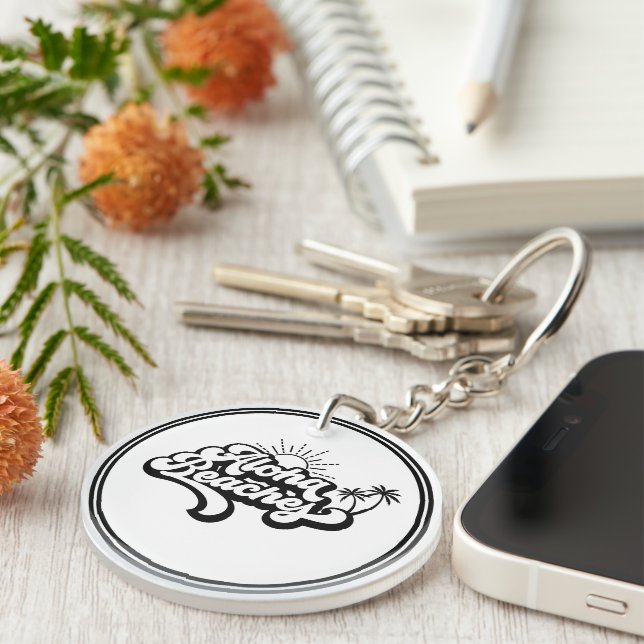 Summer Holiday Theme Keychain (Front Right)