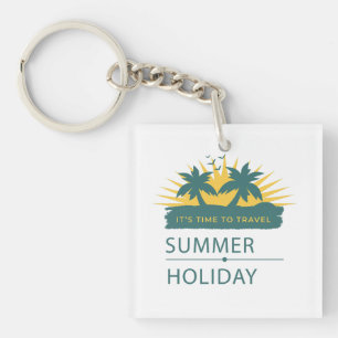 Summer Holiday Vacation Landscape Keychain
