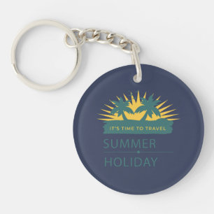 Summer Holiday Vacation Landscape Keychain