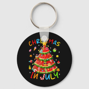 Summer Holiday Watermelon Tree Funny Summer Keychain