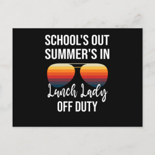 Summer Holidays Graduation Lunchtime School Lunch Postcard