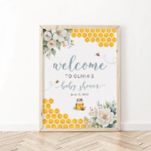 Summer Honey Bee Baby Shower Welcome