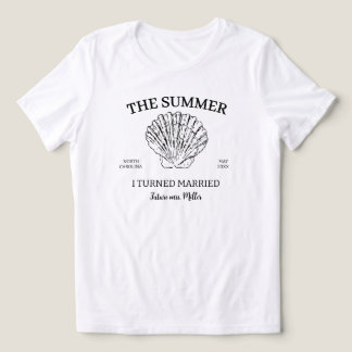 Summer I Turned Married Bachelorette Bridal Party Tri-Blend Shirt