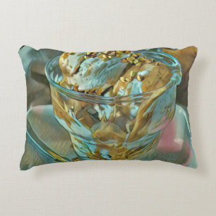 Summer ice cream cone accent pillow