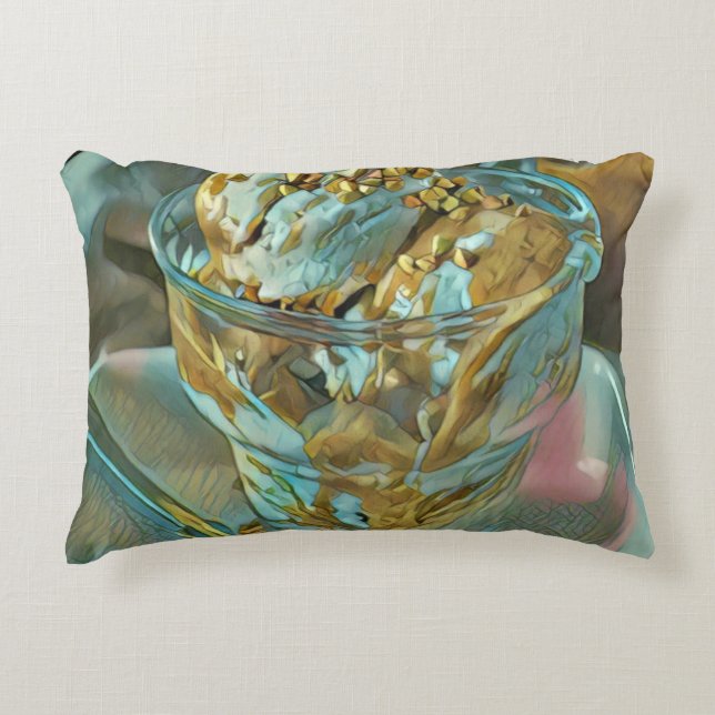 Summer ice cream cone accent pillow (Front)