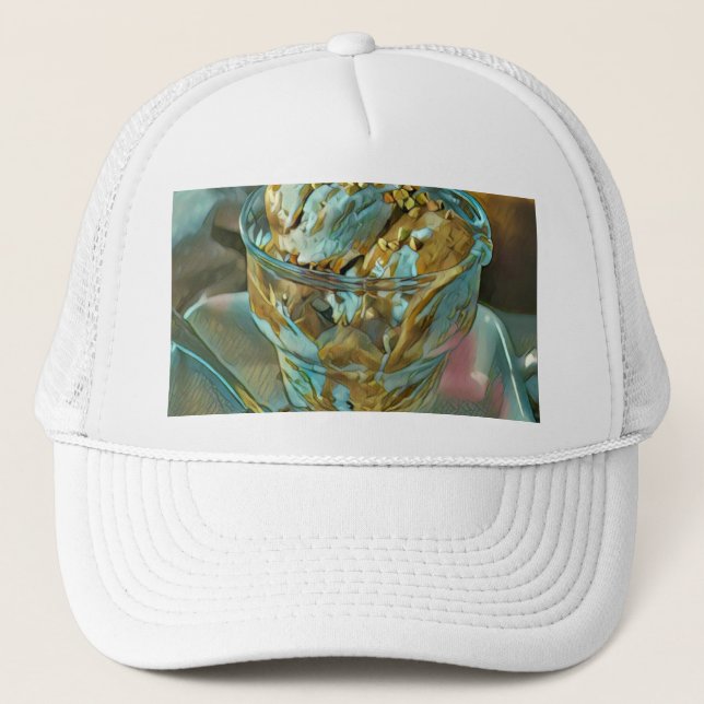 Summer ice cream cone trucker hat (Front)