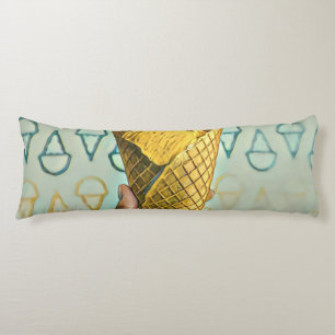Summer ice cream lovers body pillow