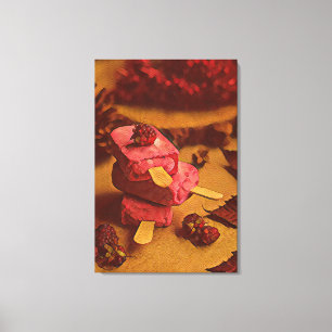 Summer ice cream lovers canvas print