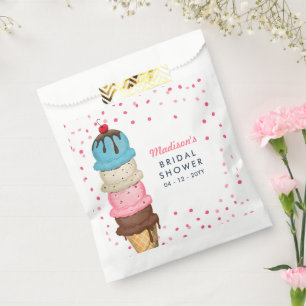 Summer Ice Cream Modern Bridal Shower Favour Bag