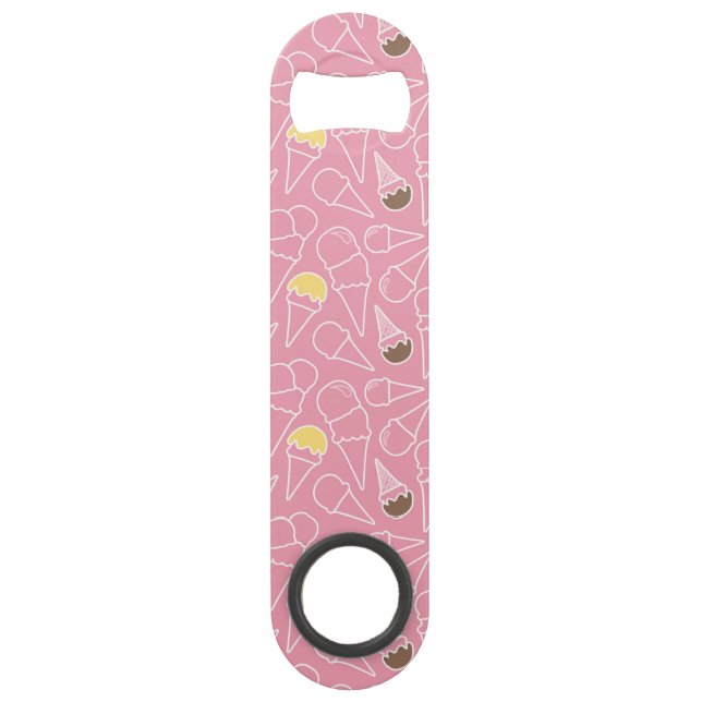 Summer Ice Cream Pattern Bar Key (Front)