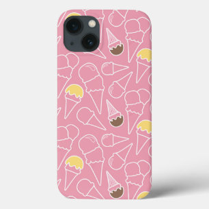 Summer Ice Cream Pattern iPhone 13 Case