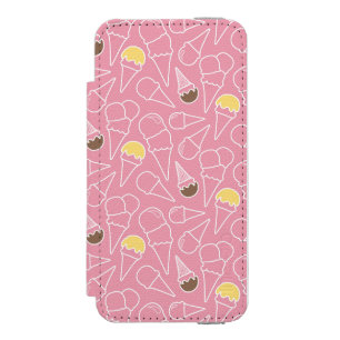 Summer Ice Cream Pattern Incipio Watson™ iPhone 5 Wallet Case