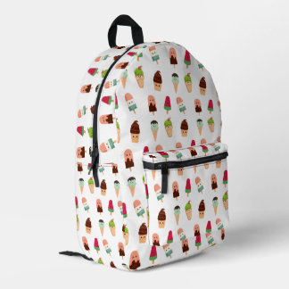 summer ice cream printed backpack