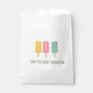 Summer Ice Cream Sticks Favour Bag