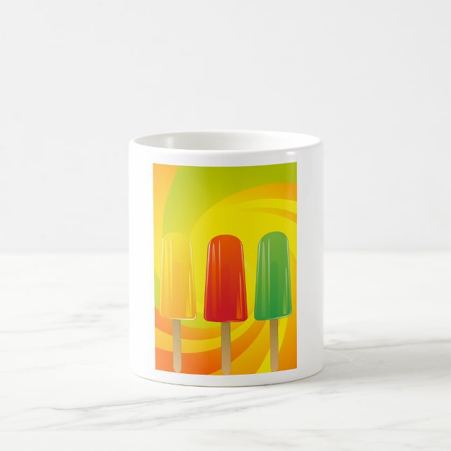 Summer Ice Pops Trio Bright Popsicles Coffee Mug (Creator Uploaded)