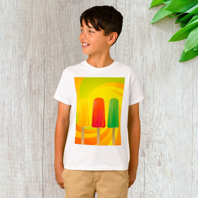 Summer Ice Pops Trio Bright Popsicles T-Shirt (Creator Uploaded)