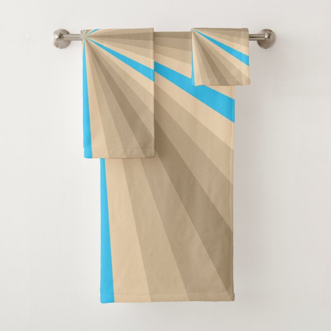 Summer Illusion Bathroom Towel Set (Insitu)